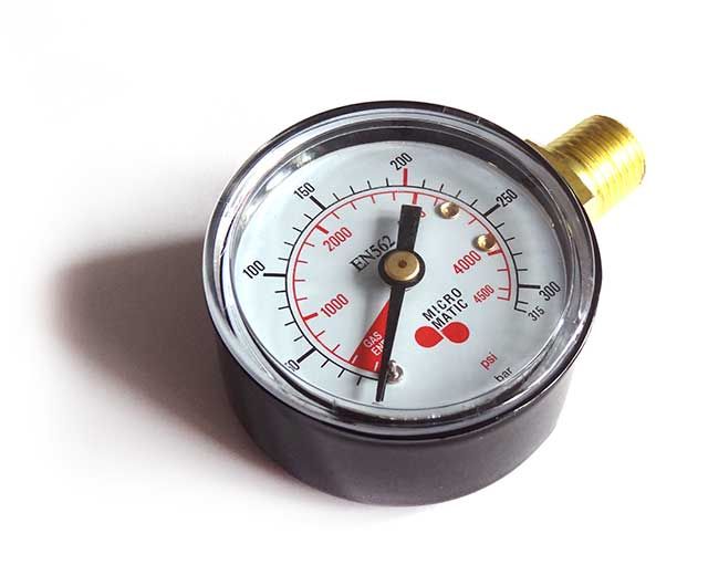 Obrázek k výrobku 2396 - Red. manometr, tlak v lahvi CO2, N2