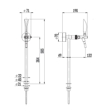 Obrázek k výrobku 2958 - Stojan Lindr TUBE 1xkoh Lindr